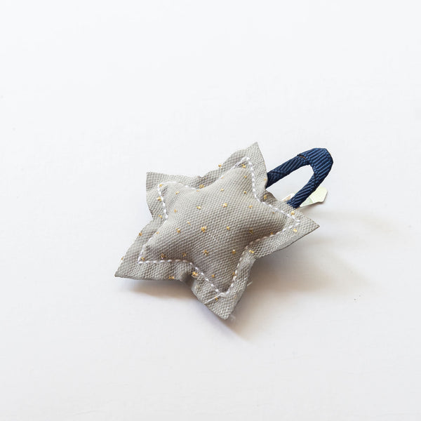 twinkle star hair clip colored grey