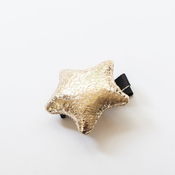 Metallic Star Hair Clip | Gold