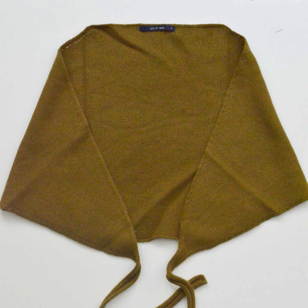 olive wool scarf or shawl